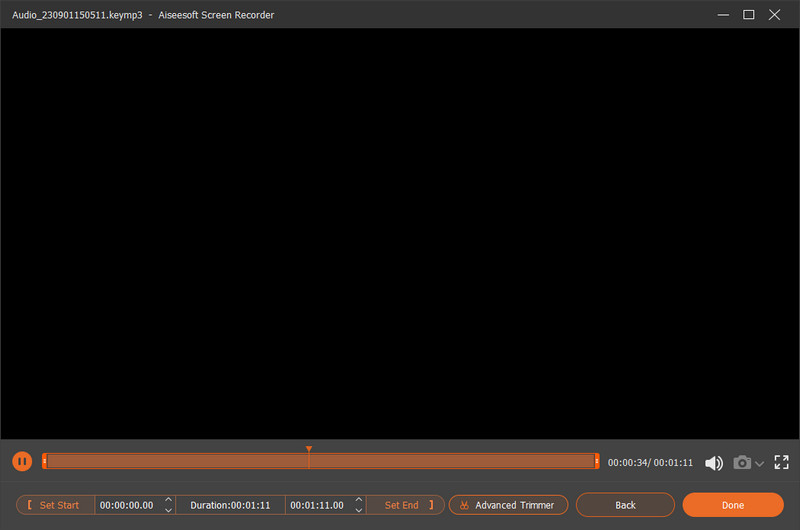 Aiseesoft Video Converter Schermrecorder Stoptrim