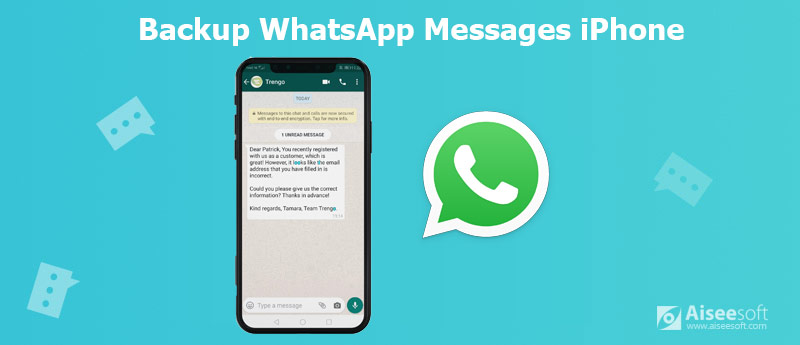 Varmuuskopioi WhatsApp-viestit iPhone