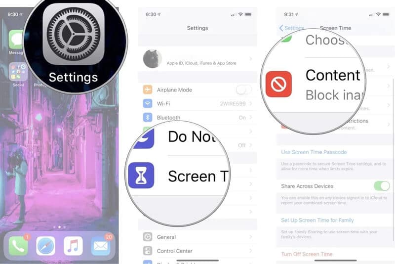 Dove sono le restrizioni su iPhone iOS 12