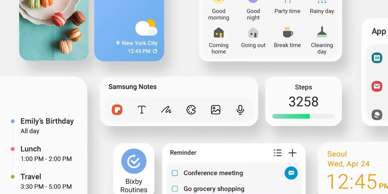 Widgets for Android Samsung
