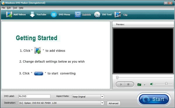 System Windows DVD Maker