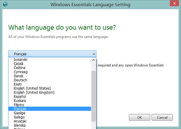 Language Settings