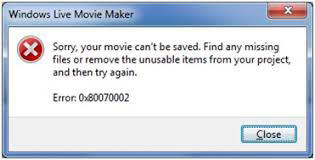 Κωδικός σφάλματος του Windows Movie Maker