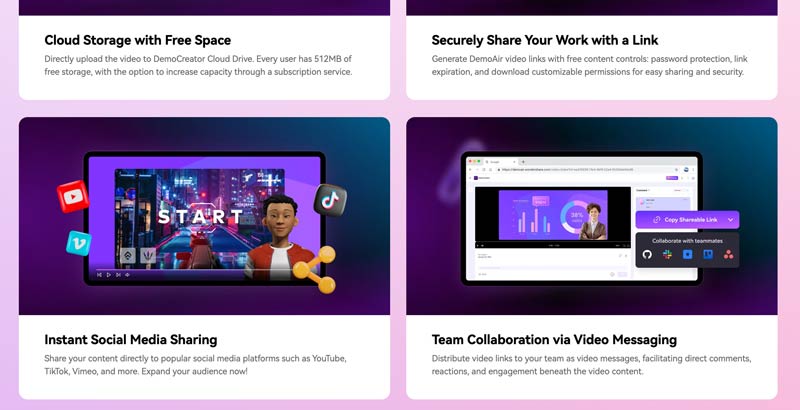 Wondershare DemoCreator Sharing
