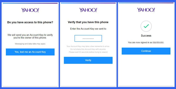 Yahoo Messenger-login fra mobilenhed