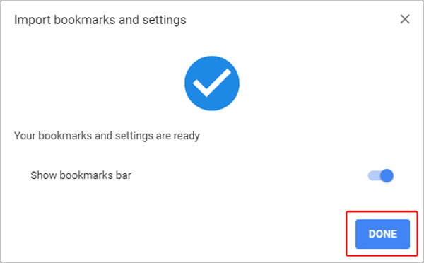 Import Bookmarks on Chrome