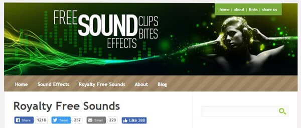 Best websites to find free Royalty-free Sound effects