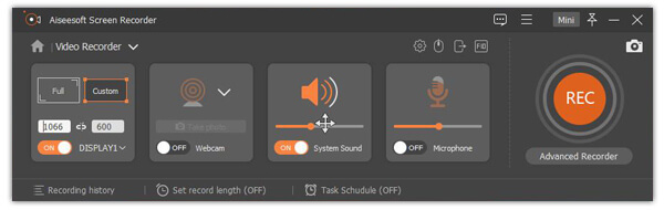 Válassza az Audio Recorder lehetőséget