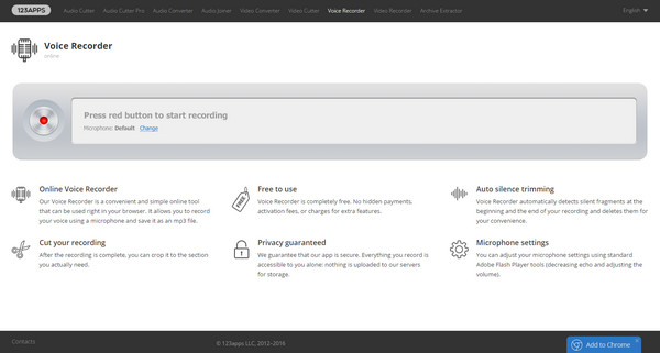 123Apps Online Voice Recorder