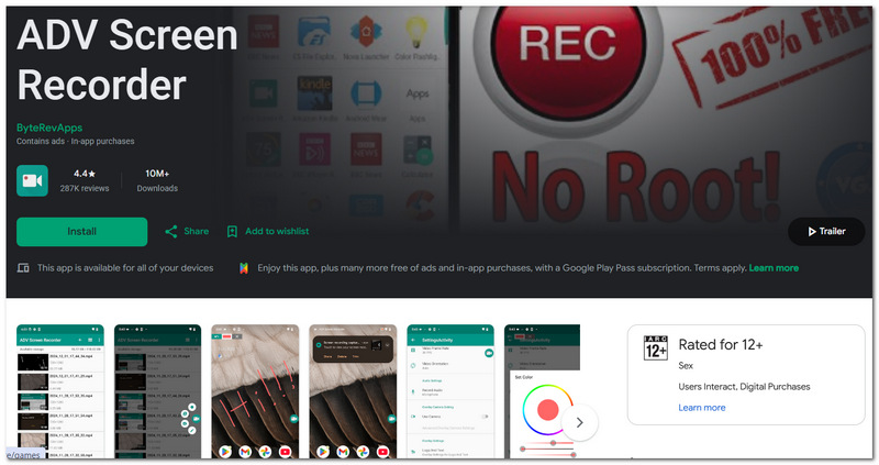 ADV Screen Recorder Android