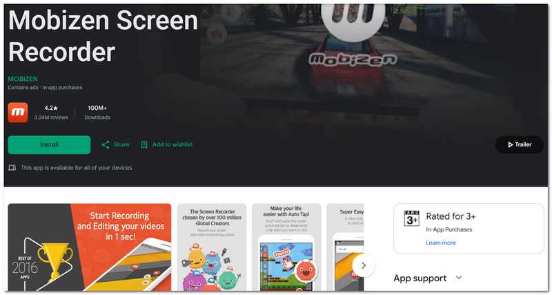 Mobizen Screen Recorder Android