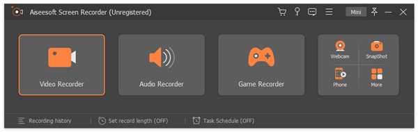 Escolher fontes de áudio no gravador de tela do PC