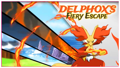 Delphox tüzes menekülése