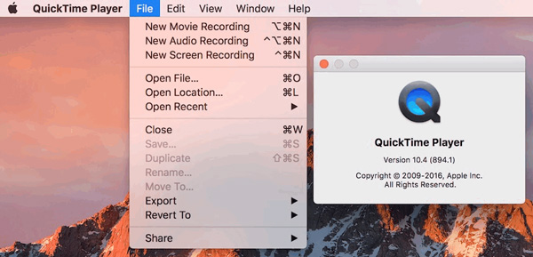 Recording with QuickTime Player