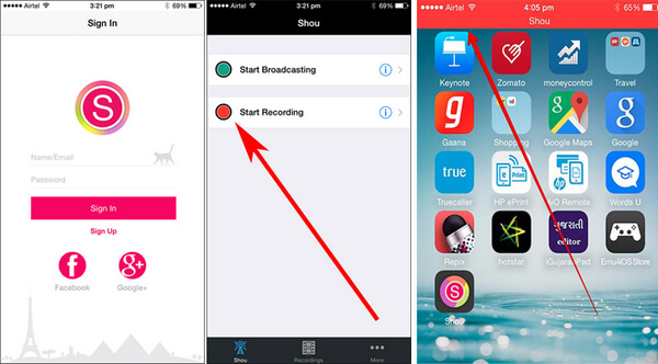 screen recorder for iphone app