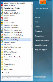 Windows Media Player'ı Başlat