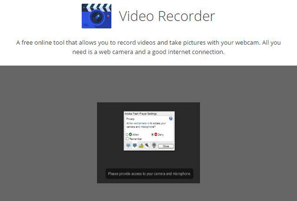 Videoregistratore online per webcam