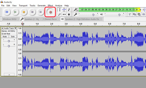 Neem een ​​cassette op met Audacity