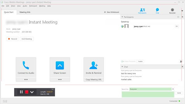 Spela in Webex-möte