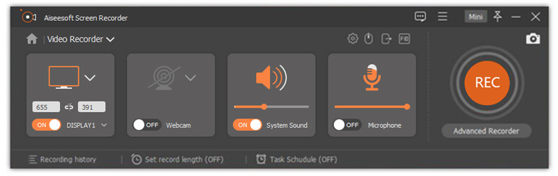 Interface Recorder Screen