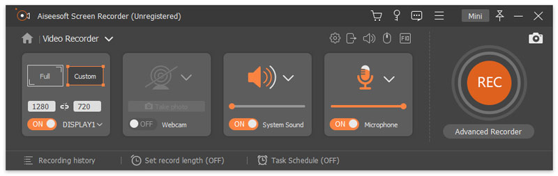 Screen Recorder Interface