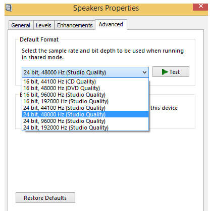 Speaker Properties