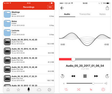 Registratore vocale ed editor audio