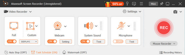 Attiva l'audio del sistema