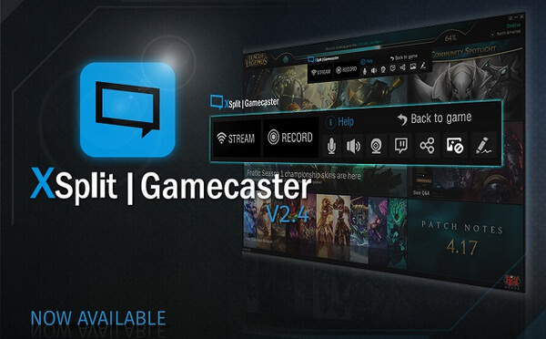 Miglior software di registrazione del gioco - XSplit Gamecaster