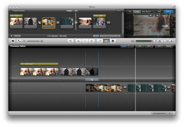 Ritaglia video su iMovie