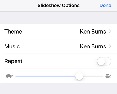 Edit Slideshows on iPhone