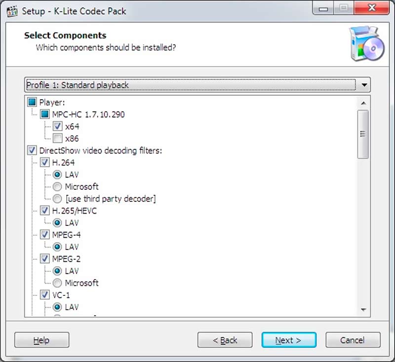 Installera K Lite Codec Pack på Windows