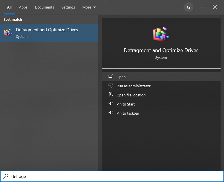 Defragment And Optimize Drives