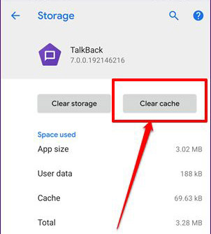 Fix Talkback app