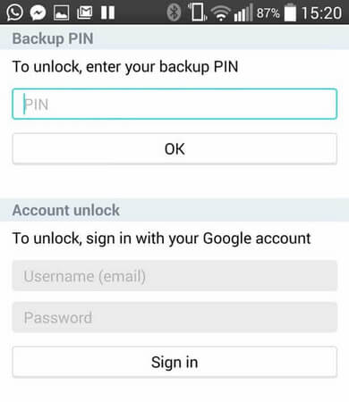 Pin di backup