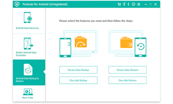 Start Android Data Backup & Restore