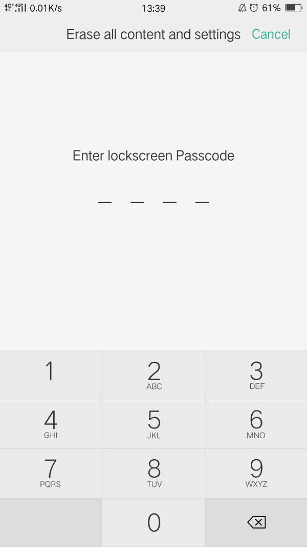 Enter Passcode