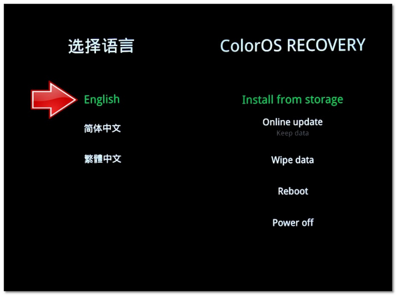 Recovery Mode Oppo