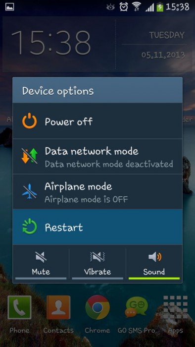 Restart Android Device