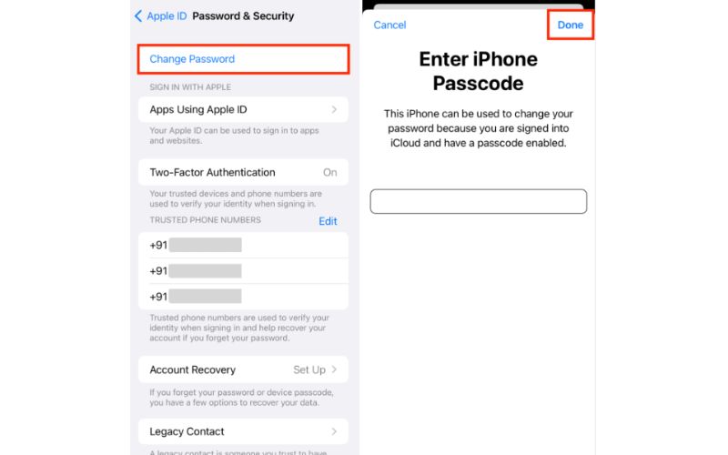Change New Password