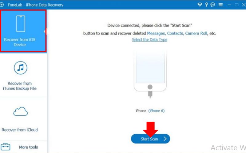 Select Recover From Ios Device