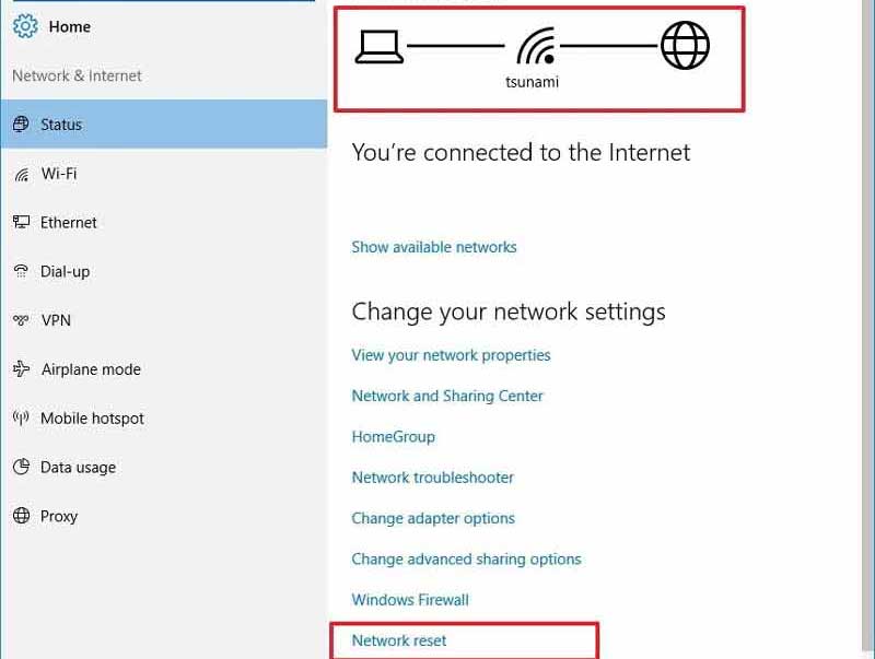 Controleer Internetverbinding