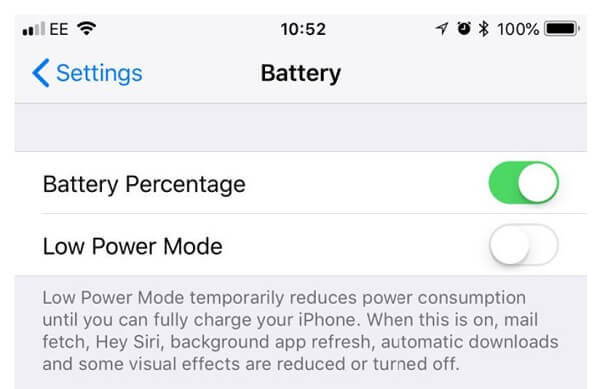 Set Battery Percentage