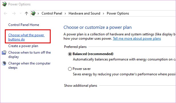 Choose What The Power Buttons Do