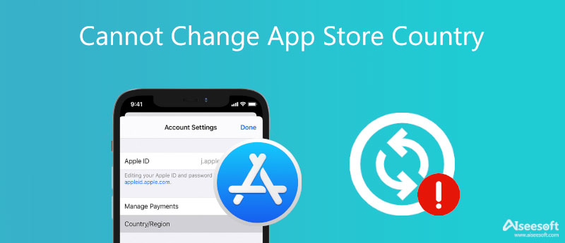 Kan ikke ændre App Store-land