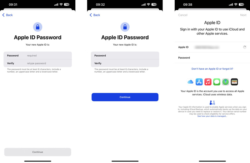 Angi Apple ID-passord på iPhone