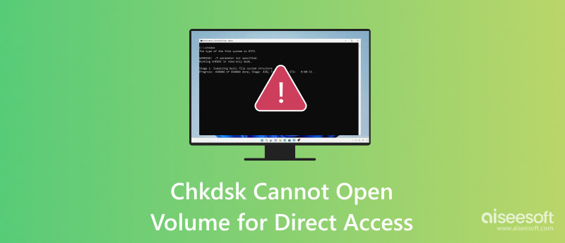 Chkdsk Impossibile aprire il volume per l'accesso diretto