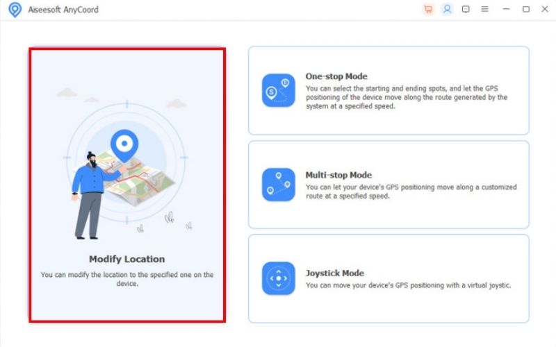 Choose Modify Location