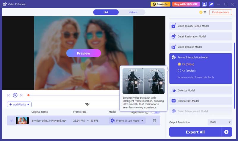 Choose Frame Interpolation Model