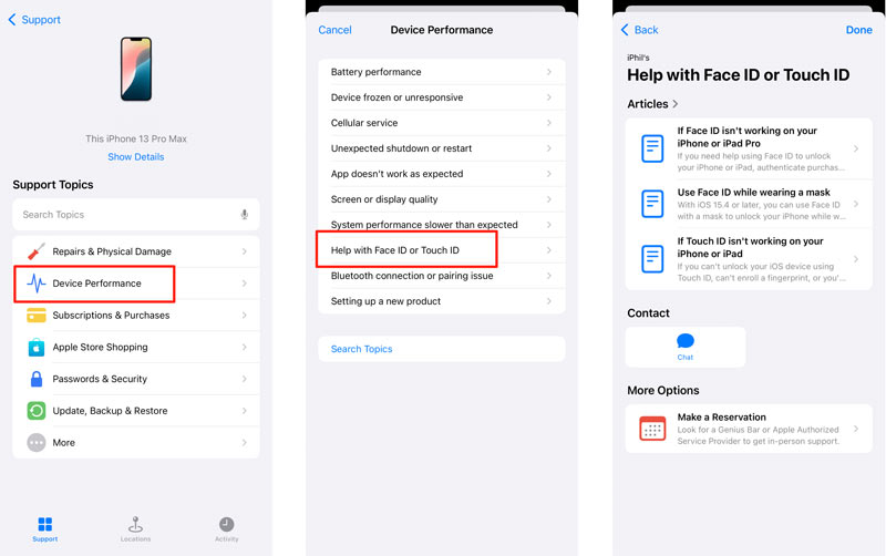 Fix Face id Not Available iPhone Apple Support App